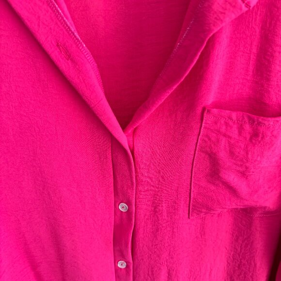 Phierce Fashions - Button Down Tunic Top - Pink - 2x - - Picture 3 of 12